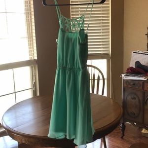 Teal or Mint Flowy Dress
